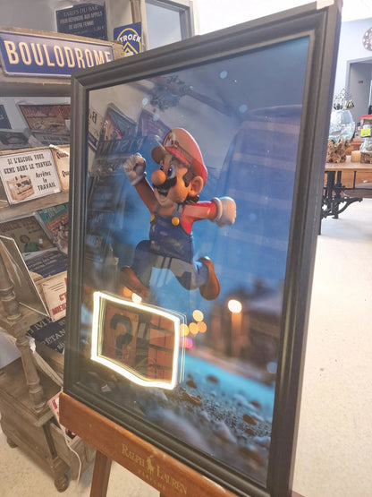 tableaux led super mario jumping bye night Etsy