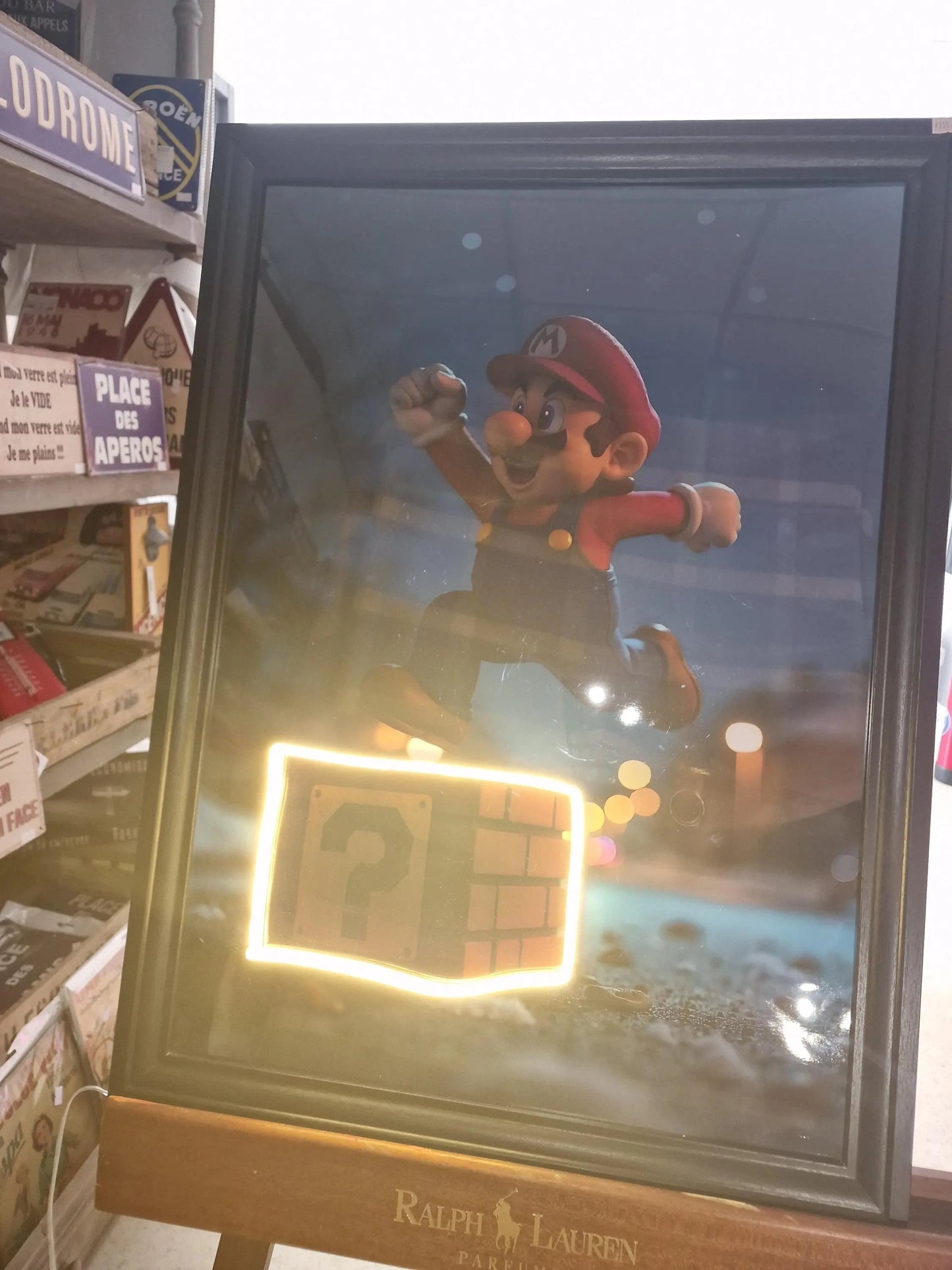 tableaux led super mario jumping bye night Etsy