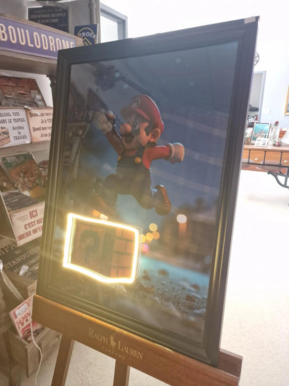 tableaux led super mario jumping bye night Etsy
