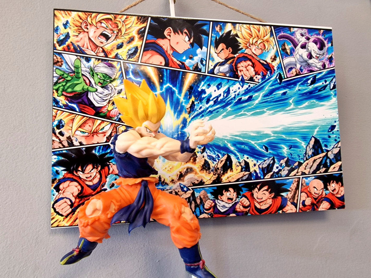 Tableau Dragon Ball Goku Super Saiyan figurine 3D 20 x 30 cm paysage – photo 10