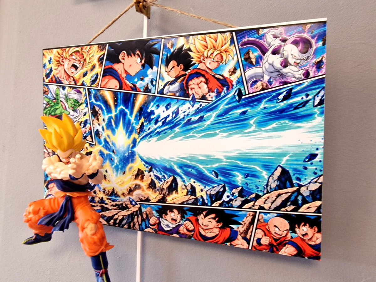 Tableau Dragon Ball Goku Super Saiyan figurine 3D 20 x 30 cm paysage – photo 6