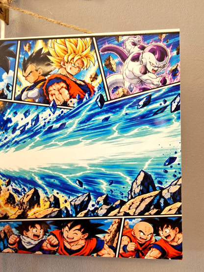 Tableau Dragon Ball Goku Super Saiyan figurine 3D 20 x 30 cm paysage – photo 7