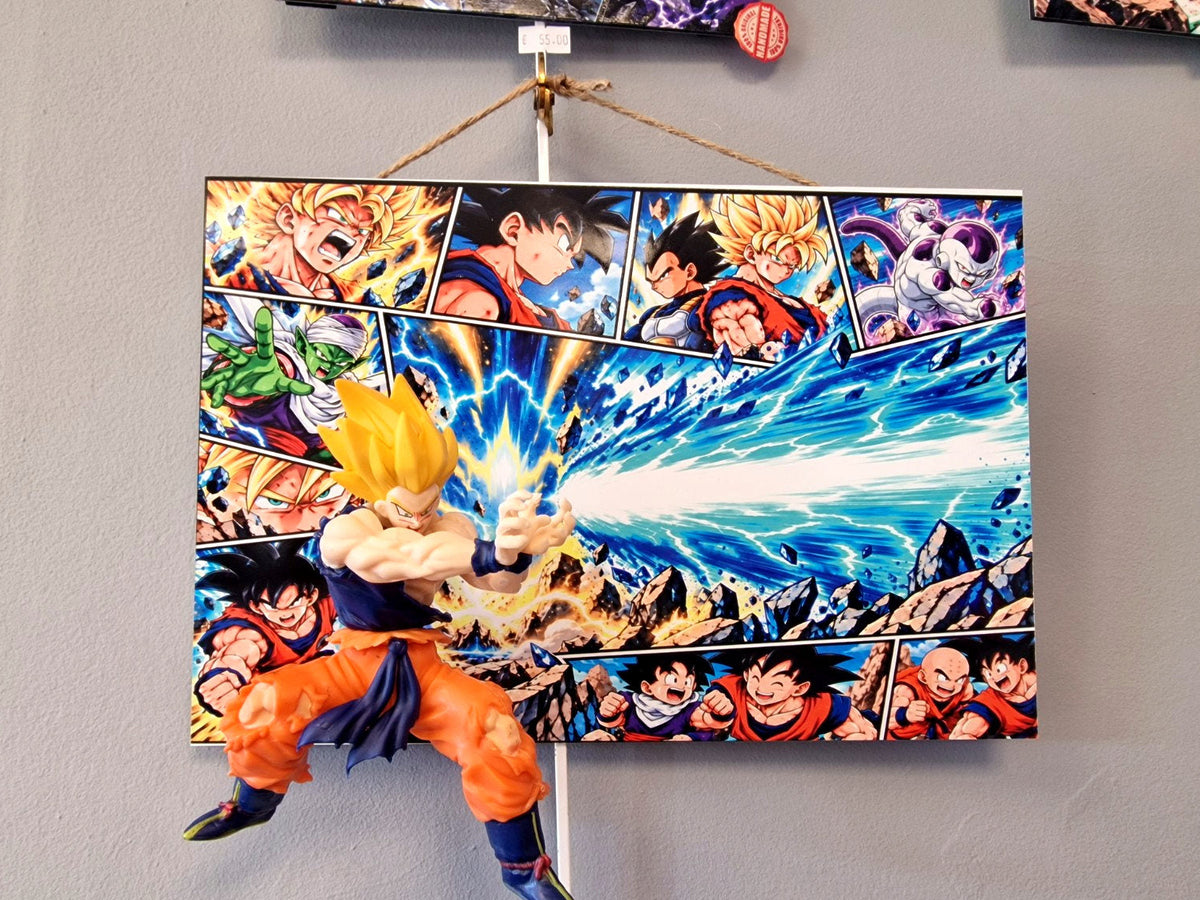 Tableau Dragon Ball Goku Super Saiyan figurine 3D 20 x 30 cm paysage – photo 8