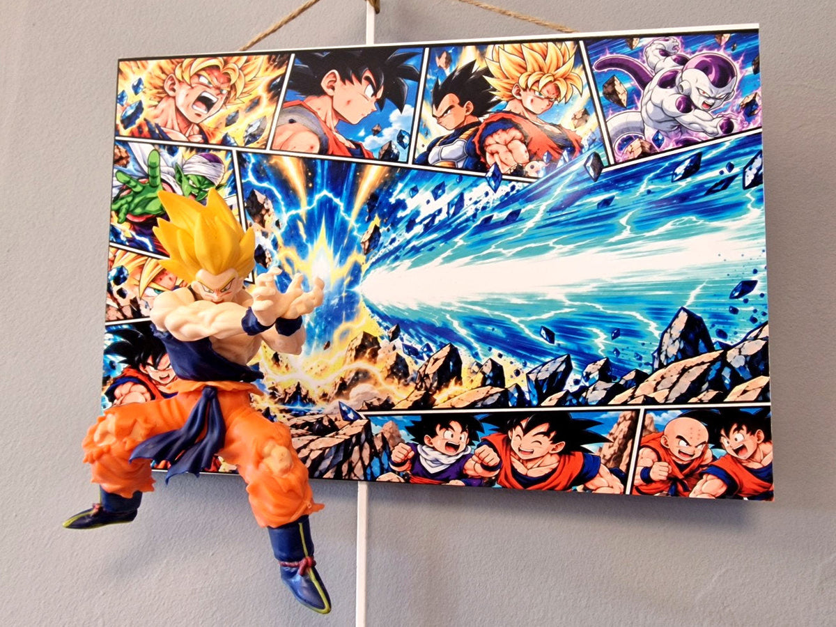 Tableau Dragon Ball Goku Super Saiyan figurine 3D 20 x 30 cm paysage – photo 9