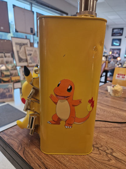 Lampe Pikachu Pokémon bidon vintage upcycling VINTAGEDISON - vue 4